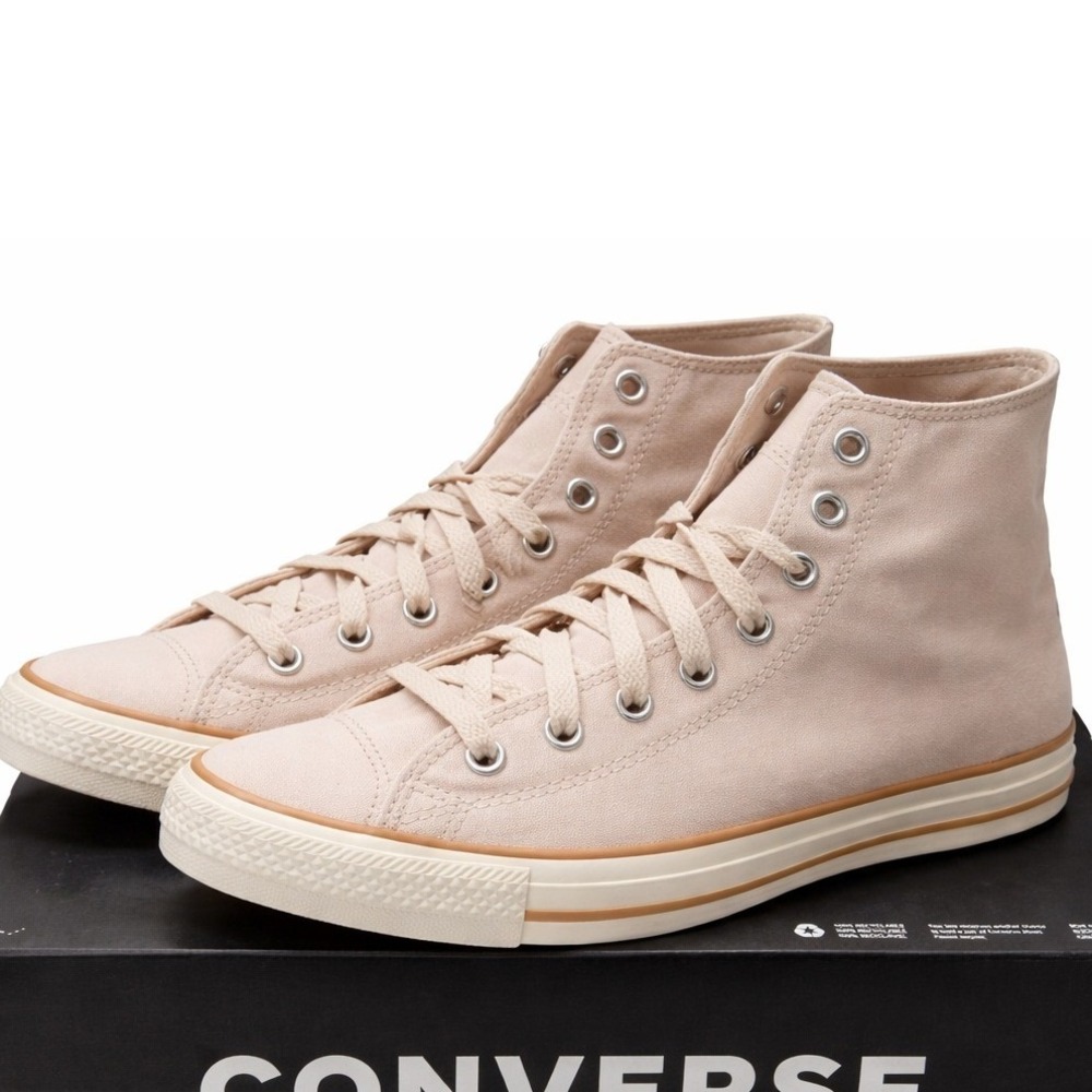 Converse Chuck Taylor All Star Lux High Top Beige Sand Mens 10 Womens 12 A11454C - Picture 7 of 8